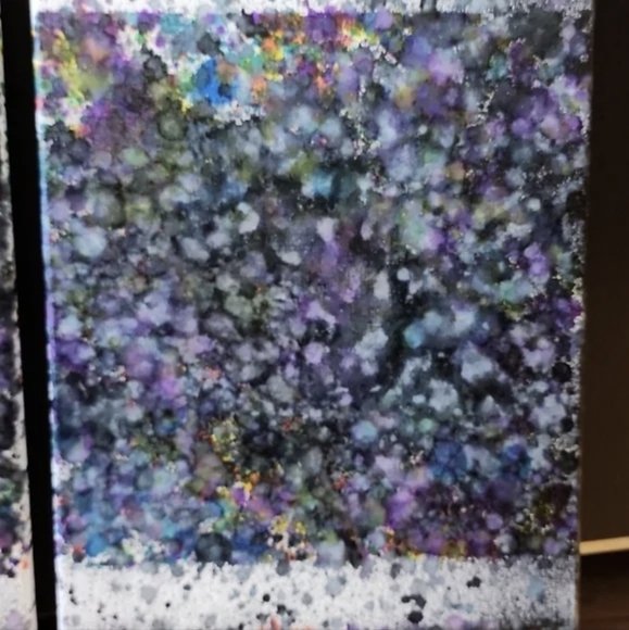 2 HANDCRAFTED Abstract Painting Artwork HANDPAINTED 10x20 Wall Art Decor Artwork - Picture 15 of 17